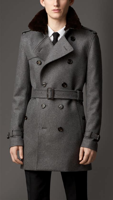 burberry mens trench coat outlet|Burberry cashmere trench coat men.